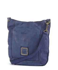 Umhängetasche fein genarbtes Rindsleder dunkelblau