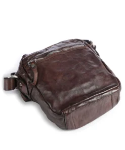 Umhängetasche fein genarbtes Rindsleder dunkelbraun