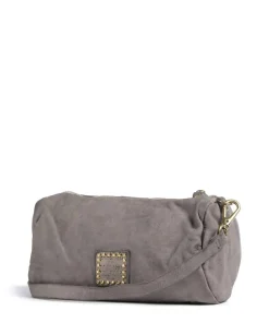 Umhängetasche fein genarbtes Rindsleder grau