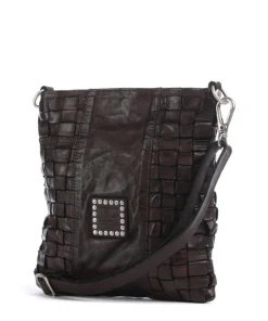 Umhängetasche fein genarbtes Rindsleder dunkelbraun