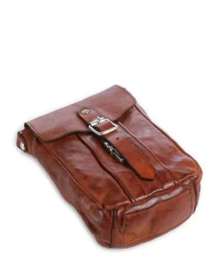 Umhängetasche fein genarbtes Rindsleder cognac