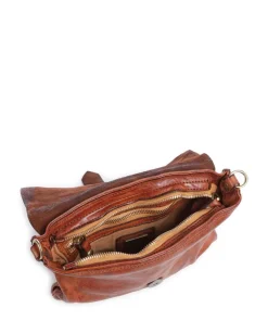 Umhängetasche fein genarbtes Rindsleder cognac