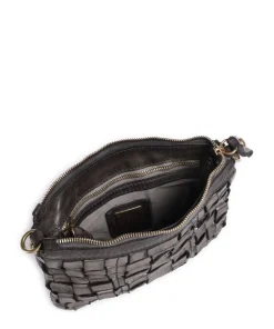 Umhängetasche fein genarbtes Rindsleder dunkelgrau