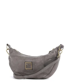 Umhängetasche fein genarbtes Rindsleder grau