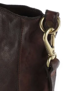 Umhängetasche genarbtes Rindsleder dunkelbraun