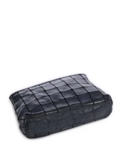 Umhängetasche genarbtes Rindsleder dunkelblau