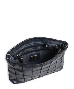 Umhängetasche genarbtes Rindsleder dunkelblau