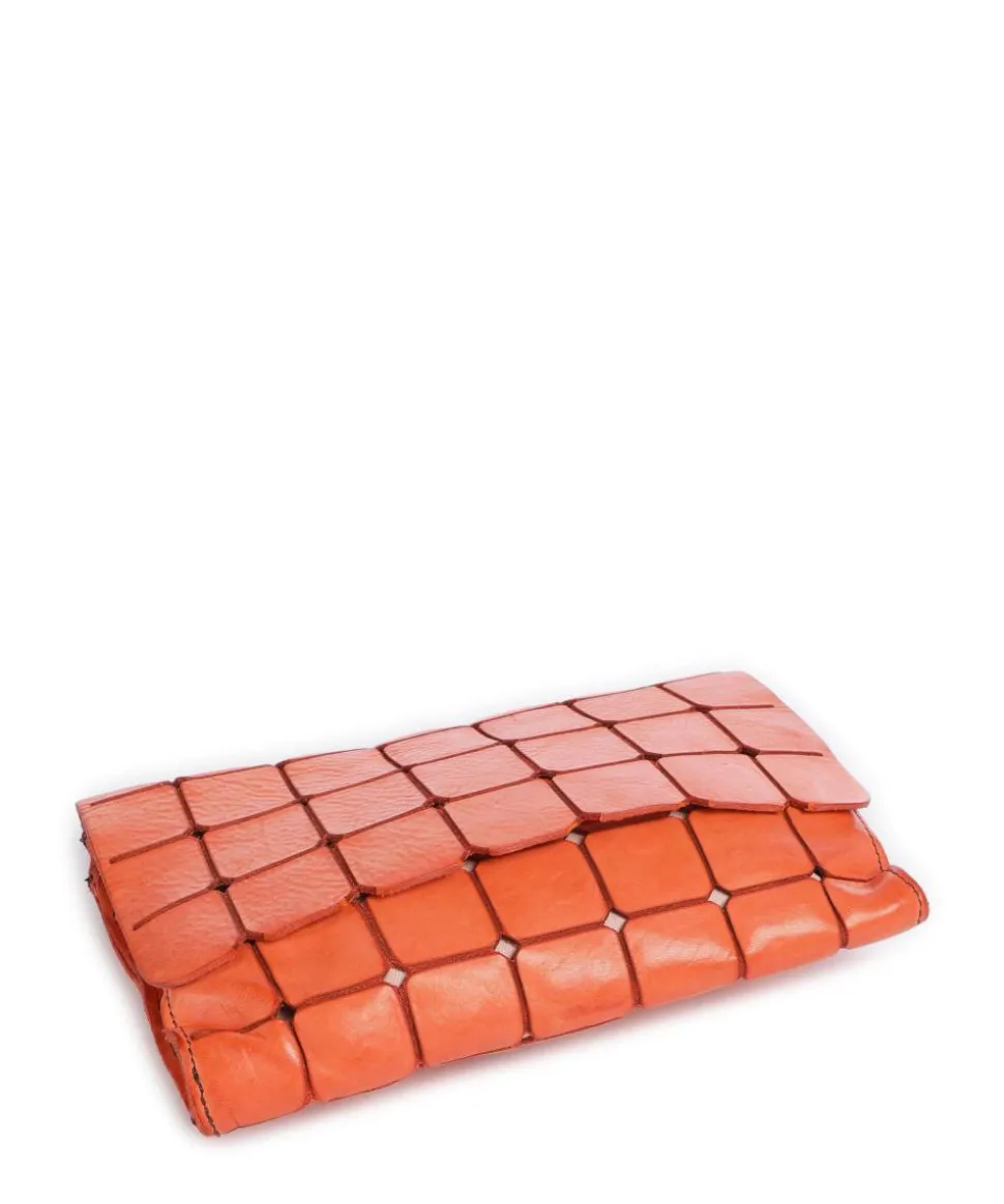 Umhängetasche genarbtes Rindsleder orange