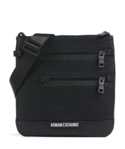 Umhängetasche Lederimitat schwarz