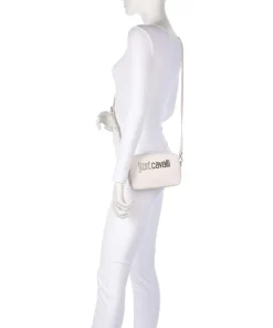 Umhängetasche Lederimitat weiß