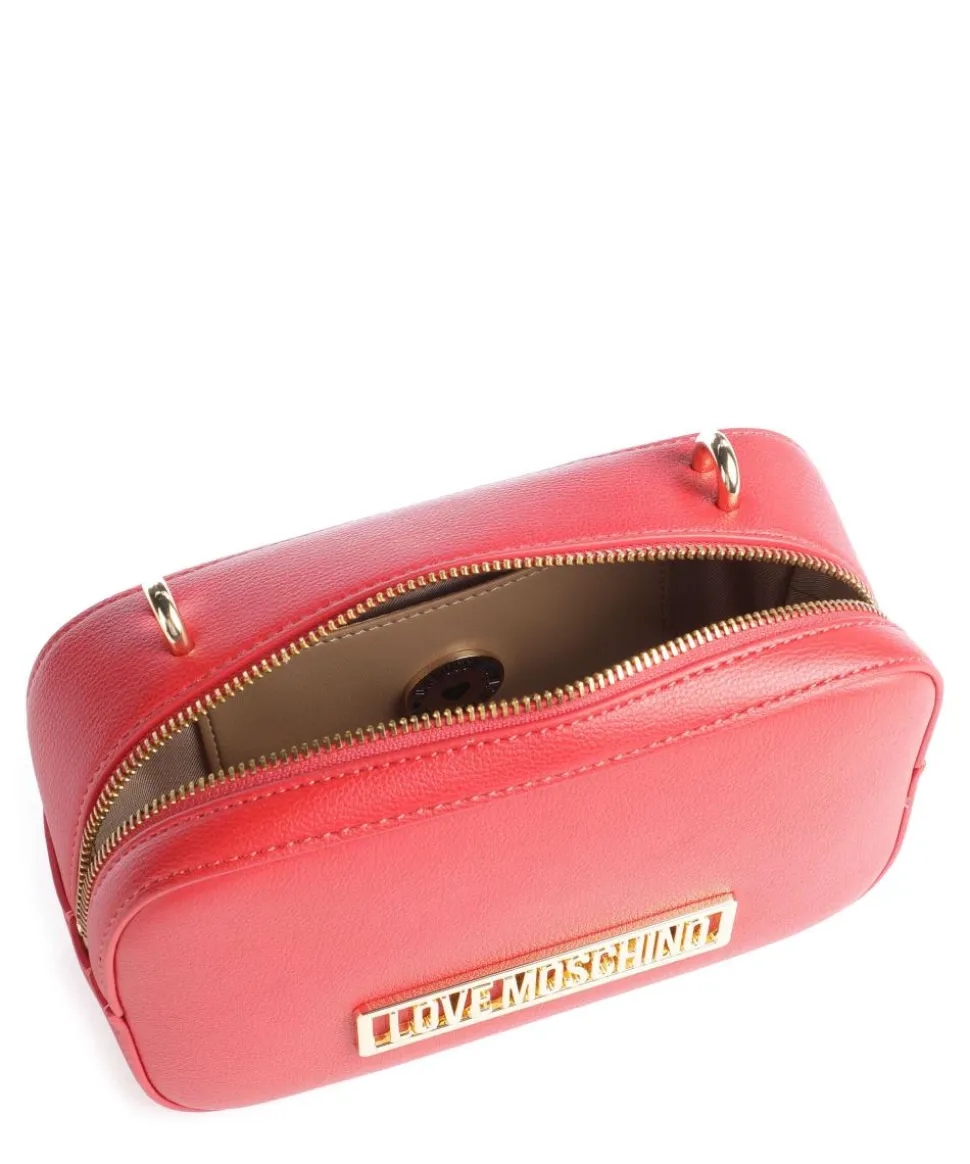 Umhängetasche Lederimitat rot