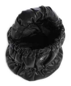 Umhängetasche Lederimitat schwarz