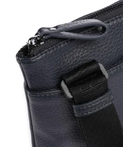 Umhängetasche Lederimitat navy