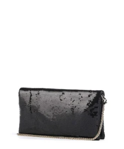 Umhängetasche Polyester, Lederimitat schwarz