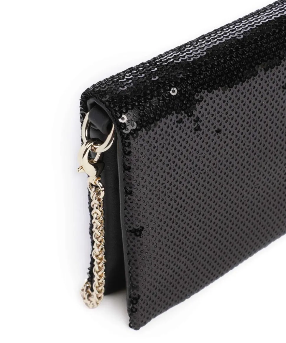 Umhängetasche Polyester, Lederimitat schwarz