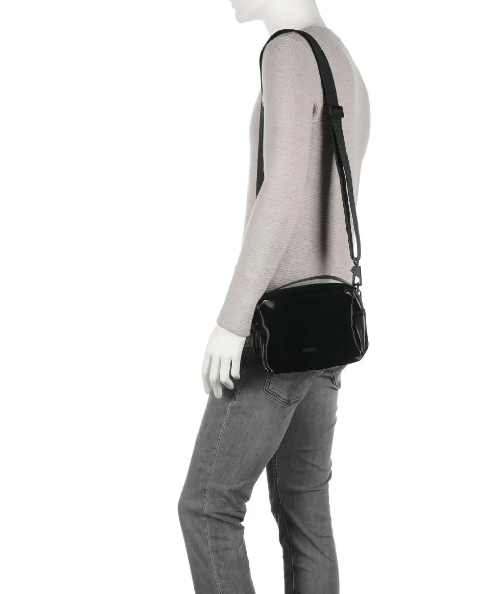 Umhängetasche Polyurethane, Polyester schwarz