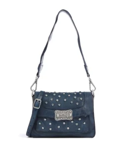 Umhängetasche Rindsleder dunkelblau