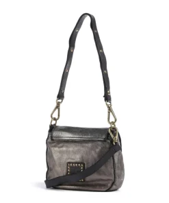 Umhängetasche Rindsleder grau