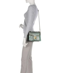 Umhängetasche Rindsleder grün