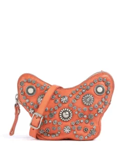 Umhängetasche Rindsleder orange