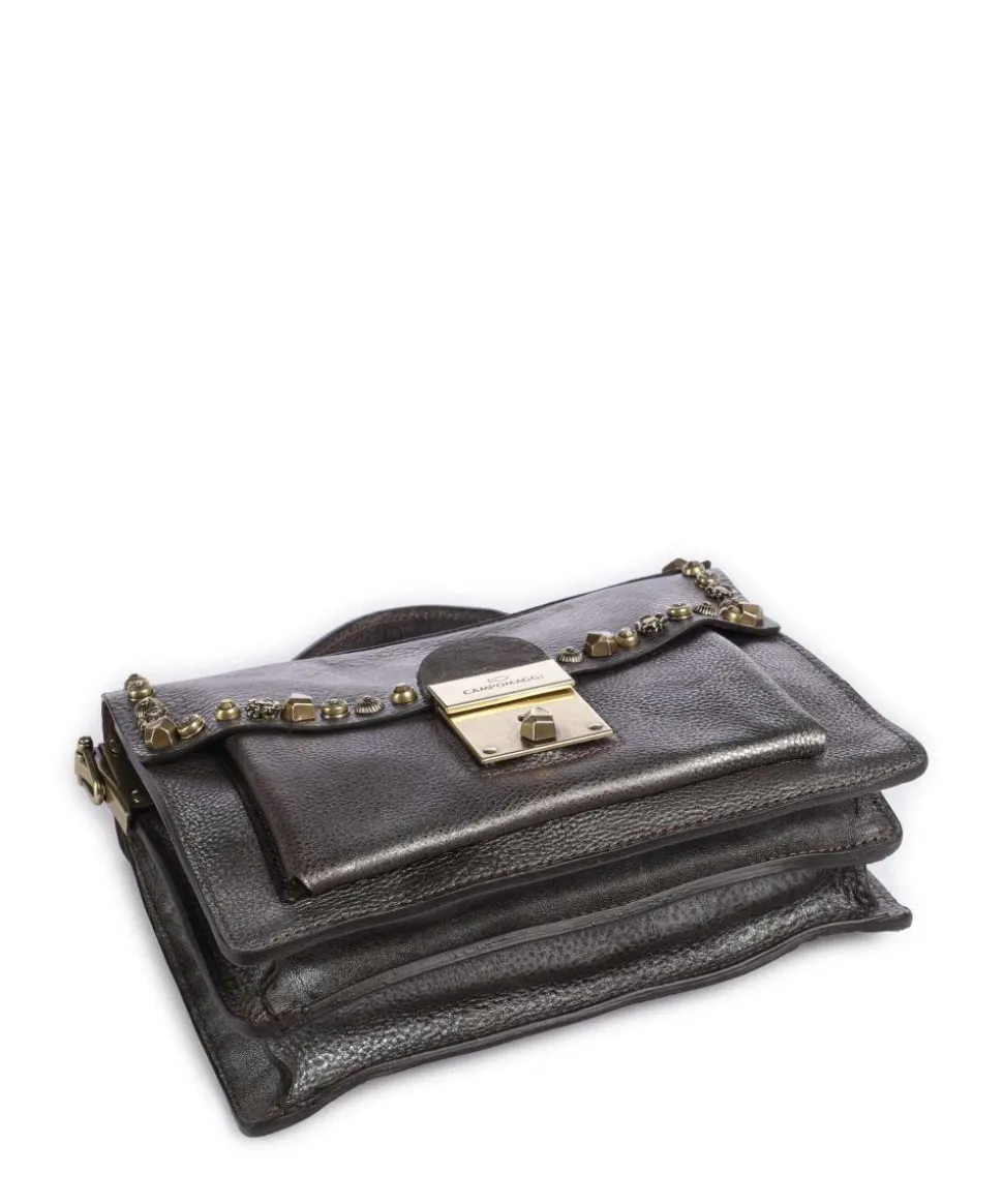 Umhängetasche Rindsleder platin