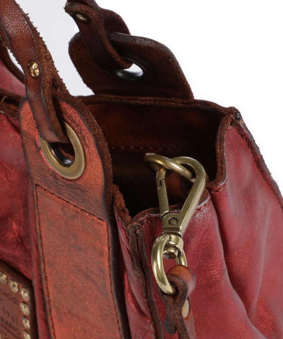 Umhängetasche Rindsleder rot