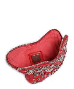 Umhängetasche Rindsleder rot