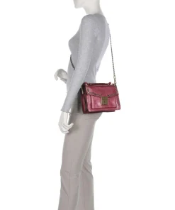 Umhängetasche Rindsleder rot