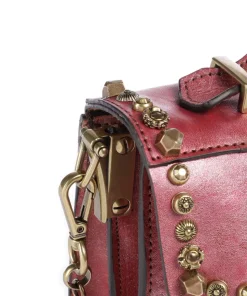 Umhängetasche Rindsleder rot