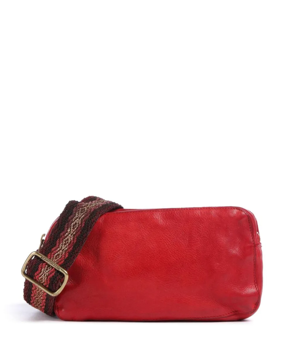 Umhängetasche Rindsleder rot