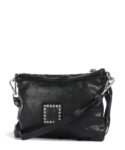 Umhängetasche Rindsleder schwarz