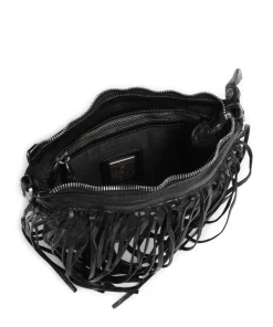 Umhängetasche Rindsleder schwarz