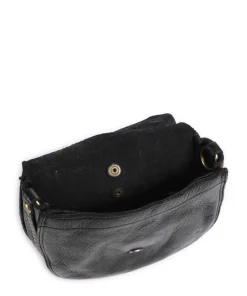 Umhängetasche Rindsleder schwarz