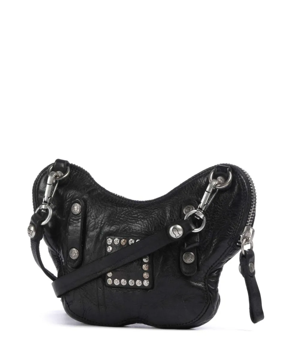 Umhängetasche Rindsleder schwarz