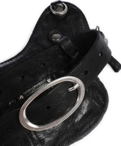 Umhängetasche Rindsleder schwarz