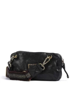 Umhängetasche Rindsleder schwarz