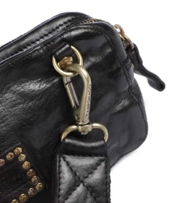 Umhängetasche Rindsleder schwarz