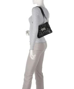 Umhängetasche Rindsleder schwarz