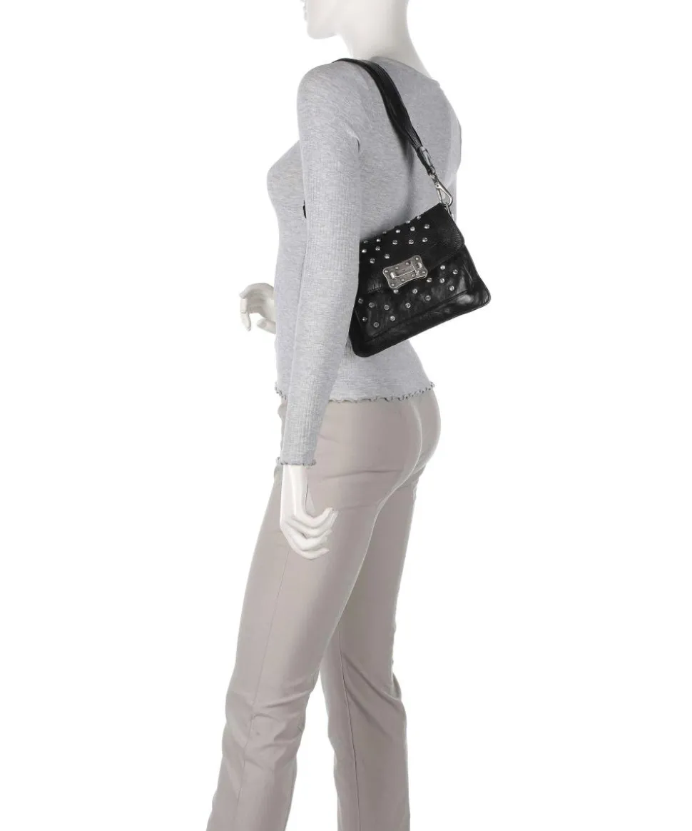 Umhängetasche Rindsleder schwarz