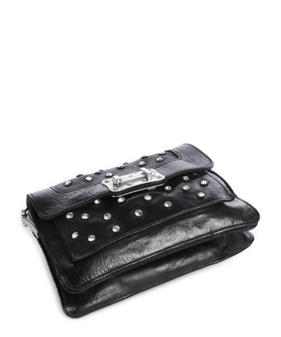 Umhängetasche Rindsleder schwarz