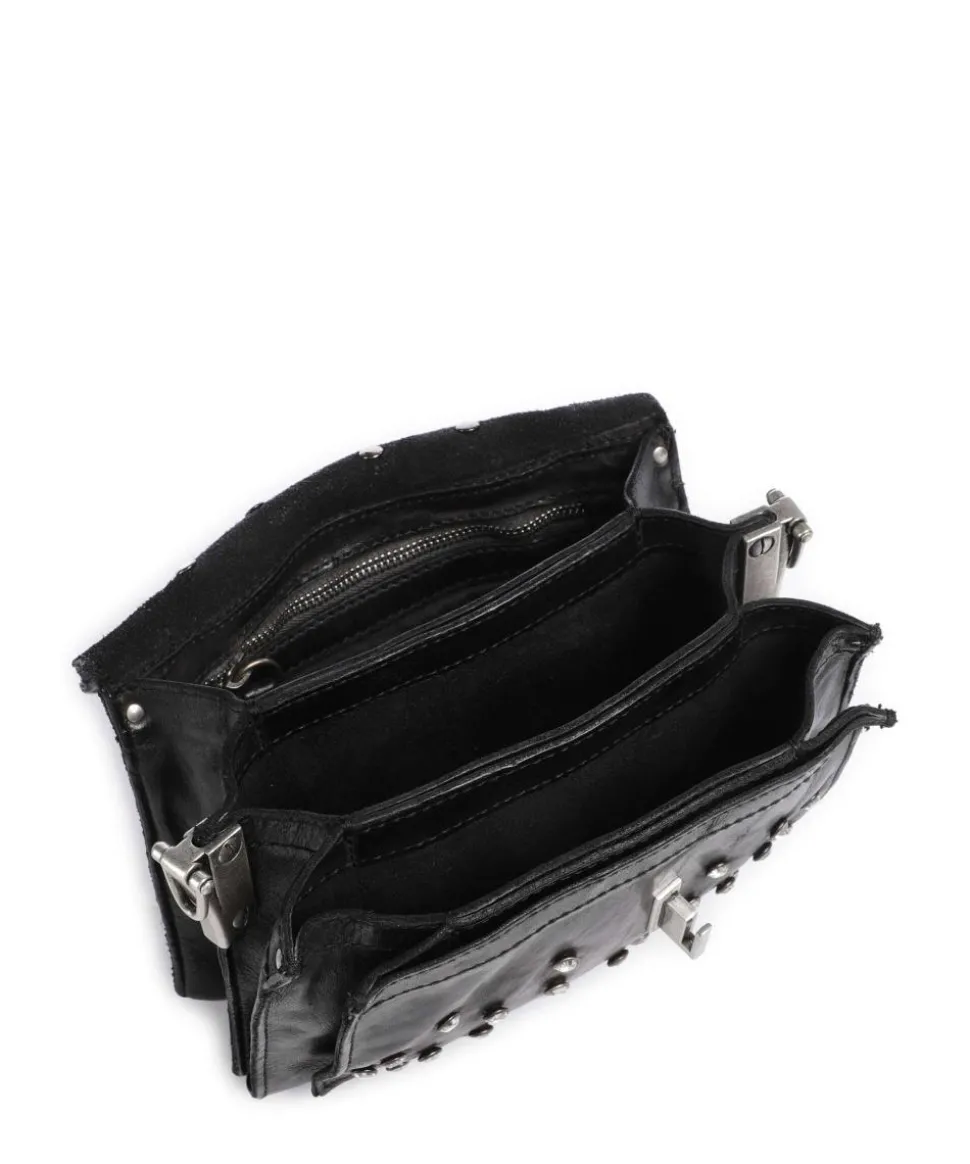 Umhängetasche Rindsleder schwarz