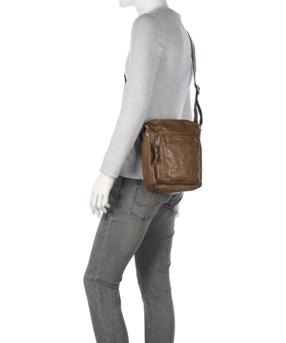 Umhängetasche Rindsleder taupe