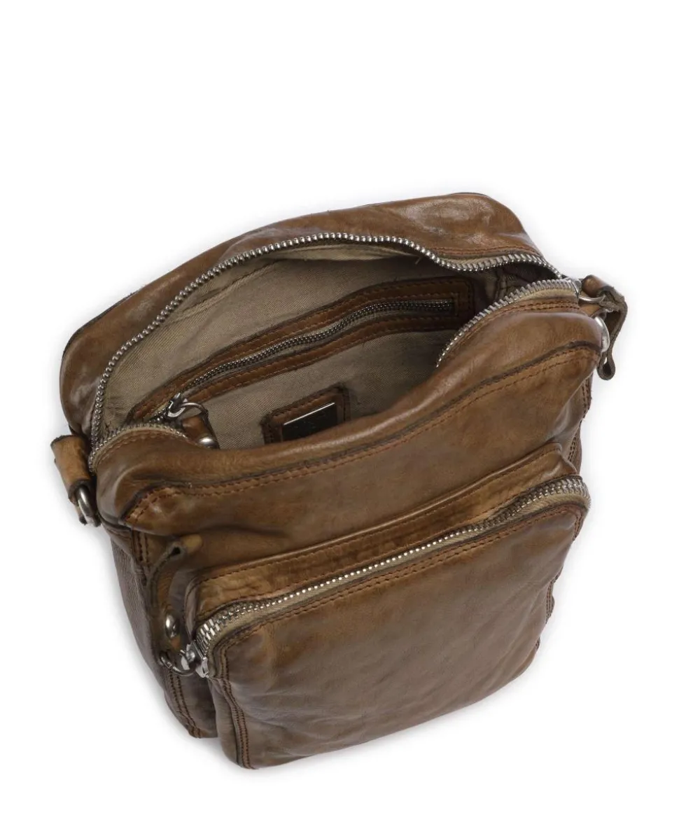 Umhängetasche Rindsleder taupe