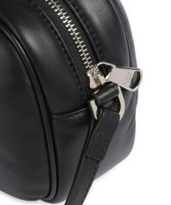 Umhängetasche Schafsleder schwarz