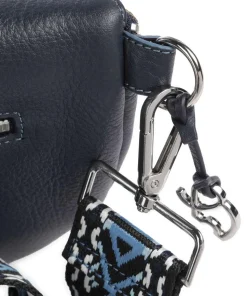 Umhängetasche weiches Rindsleder navy