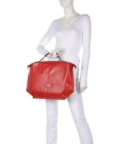 Unica Handtasche fein genarbtes Rindsleder rot