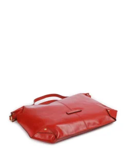 Unica Handtasche fein genarbtes Rindsleder rot