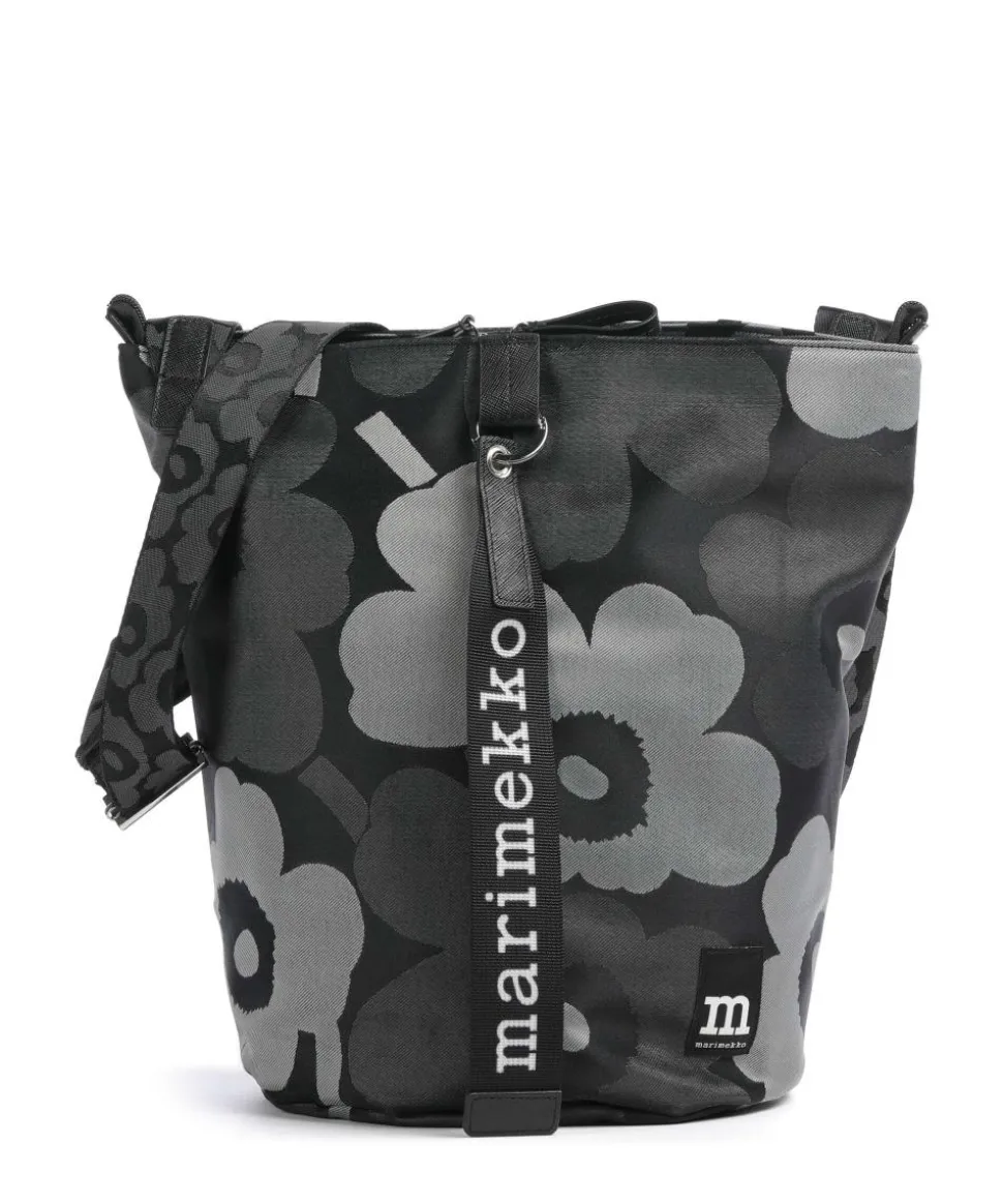 Unikko All Day Bucket bag Polyester schwarz/grau