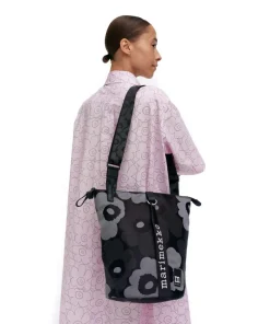 Unikko All Day Bucket bag Polyester schwarz/grau