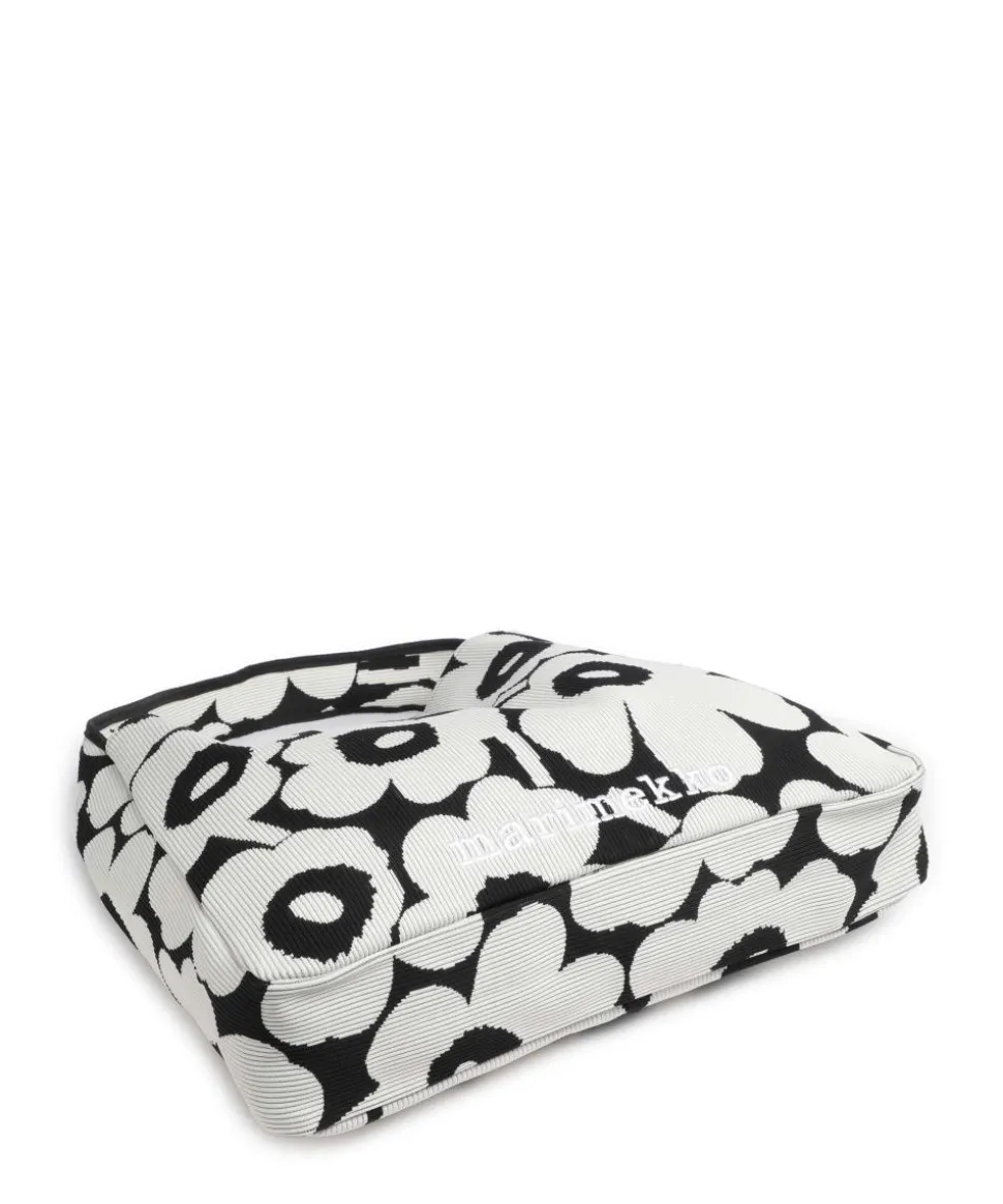 Unikko Knitted Beuteltasche Baumwolle schwarz/weiß